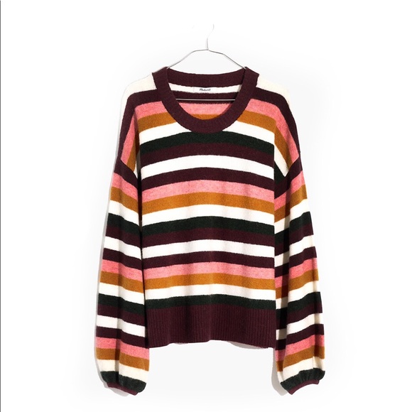 NWT Madewell Payton striped sweater - Picture 2 of 2